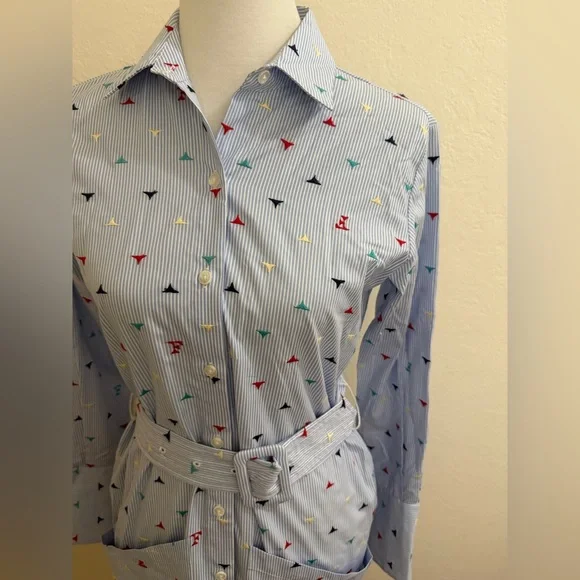 Fleur du Mal Blue Long Sleeve Dress - Picture 3 of 3